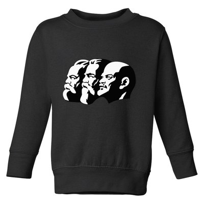 Karl Marx Friedrich Engels Vladimir Lenin Sovi8 Propaganda Toddler Sweatshirt