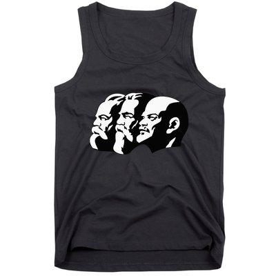 Karl Marx Friedrich Engels Vladimir Lenin Sovi8 Propaganda Tank Top