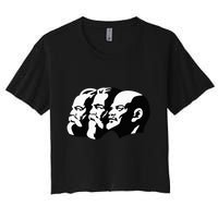 Karl Marx Friedrich Engels Vladimir Lenin Sovi8 Propaganda Crop Top