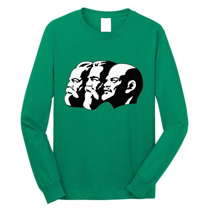 Karl Marx Friedrich Engels Vladimir Lenin Sovi8 Propaganda Long Sleeve Shirt