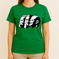 Karl Marx Friedrich Engels Vladimir Lenin Sovi8 Propaganda T-Shirt