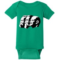 Karl Marx Friedrich Engels Vladimir Lenin Sovi8 Propaganda Baby Bodysuit