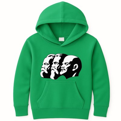 Karl Marx Friedrich Engels Vladimir Lenin Sovi8 Propaganda Kids Hoodie
