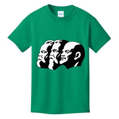 Karl Marx Friedrich Engels Vladimir Lenin Sovi8 Propaganda Kids T-Shirt