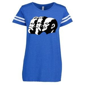 Karl Marx Friedrich Engels Vladimir Lenin Sovi8 Propaganda Enza Ladies Jersey Football T-Shirt