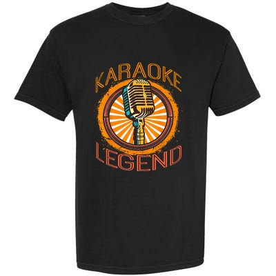 Karaoke Music Gifts Sing Music Bar Singer Karaoke Legend Garment-Dyed Heavyweight T-Shirt