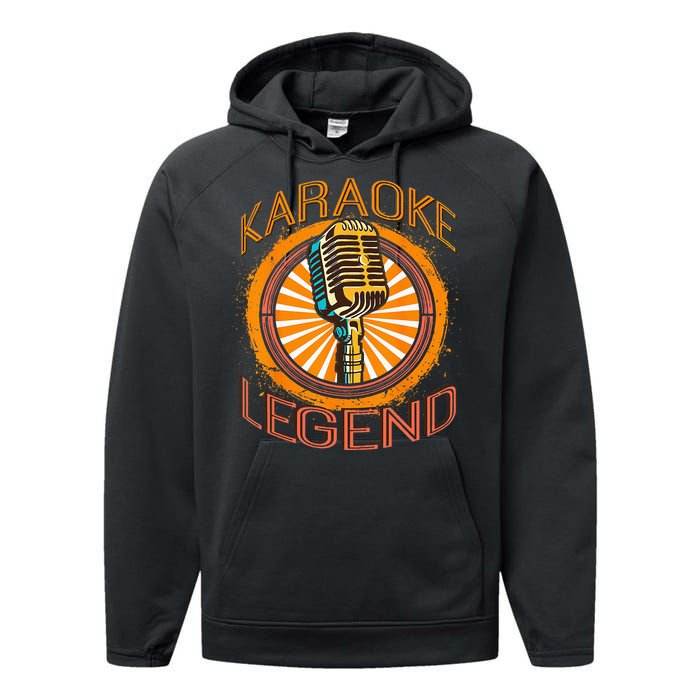 Karaoke Music Gifts Sing Music Bar Singer Karaoke Legend Performance Fleece Hoodie