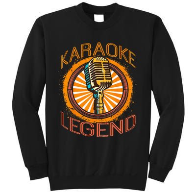 Karaoke Music Gifts Sing Music Bar Singer Karaoke Legend Sweatshirt