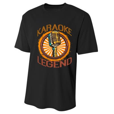 Karaoke Music Gifts Sing Music Bar Singer Karaoke Legend Performance Sprint T-Shirt