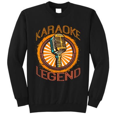 Karaoke Music Gifts Sing Music Bar Singer Karaoke Legend Tall Sweatshirt