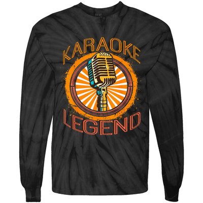 Karaoke Music Gifts Sing Music Bar Singer Karaoke Legend Tie-Dye Long Sleeve Shirt