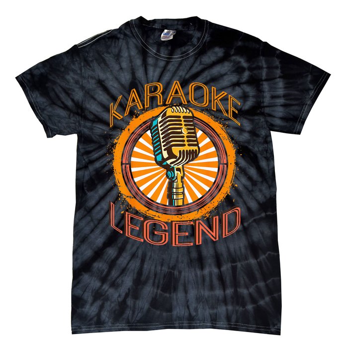 Karaoke Music Gifts Sing Music Bar Singer Karaoke Legend Tie-Dye T-Shirt