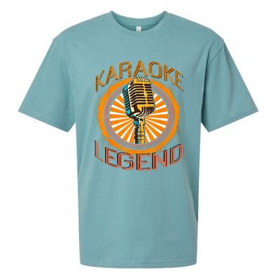 Karaoke Music Gifts Sing Music Bar Singer Karaoke Legend Sueded Cloud Jersey T-Shirt