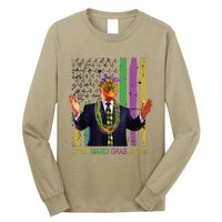 Keep Mardi Gras Great Funny Trump Mardi Gras 2025 Flag Long Sleeve Shirt