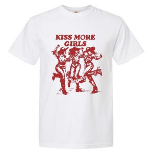 Kiss More Girl Funny Lesbian Bisexual Pride Garment-Dyed Heavyweight T-Shirt