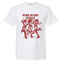 Kiss More Girl Funny Lesbian Bisexual Pride Garment-Dyed Heavyweight T-Shirt