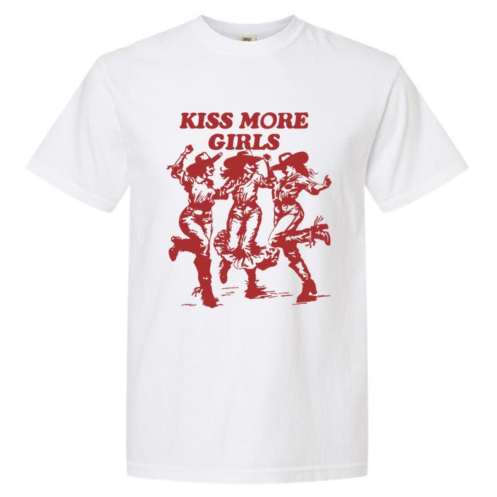 Kiss More Girl Funny Lesbian Bisexual Pride Garment-Dyed Heavyweight T-Shirt