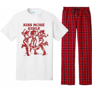 Kiss More Girl Funny Lesbian Bisexual Pride Pajama Set