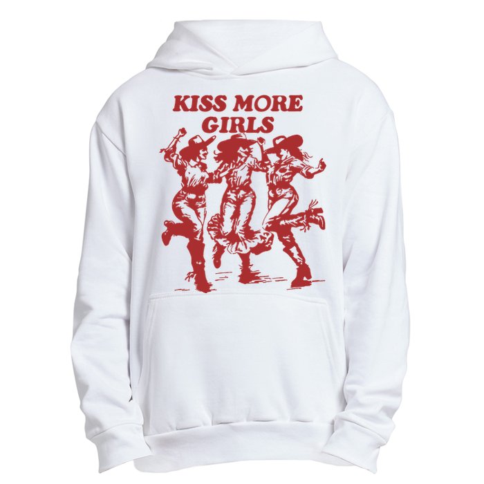 Kiss More Girl Funny Lesbian Bisexual Pride Urban Pullover Hoodie