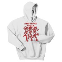 Kiss More Girl Funny Lesbian Bisexual Pride Kids Hoodie