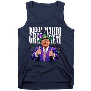 Keep Mardi Gras Great Trump Mardi Gras 2025 Flag Usa Funny Tank Top