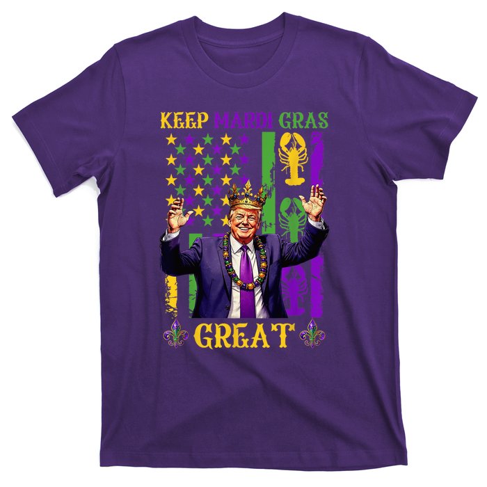 Keep Mardi Gras Great Funny Trump Mardi Gras 2025 T-Shirt