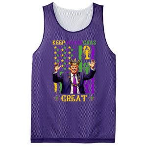 Keep Mardi Gras Great Funny Trump Mardi Gras 2025 Mesh Reversible Basketball Jersey Tank