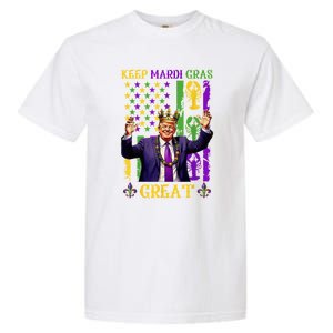 Keep Mardi Gras Great Funny Trump Mardi Gras 2025 Garment-Dyed Heavyweight T-Shirt