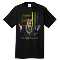 Keep Mardi Gras Great Funny Trump Mardi Gras 2025 Flag Tall T-Shirt