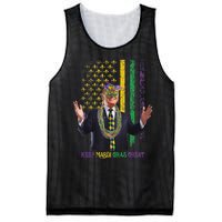 Keep Mardi Gras Great Funny Trump Mardi Gras 2025 Flag Mesh Reversible Basketball Jersey Tank