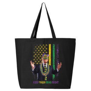 Keep Mardi Gras Great Funny Trump Mardi Gras 2025 Flag 25L Jumbo Tote