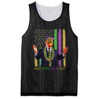 Keep Mardi Gras Great Funny Trump Mardi Gras 2025 Flag Mesh Reversible Basketball Jersey Tank