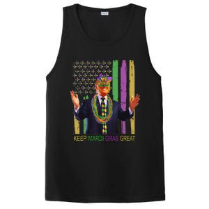 Keep Mardi Gras Great Funny Trump Mardi Gras 2025 Flag PosiCharge Competitor Tank