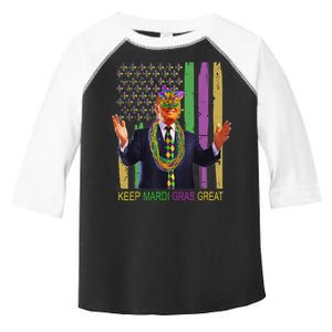 Keep Mardi Gras Great Funny Trump Mardi Gras 2025 Flag Toddler Fine Jersey T-Shirt