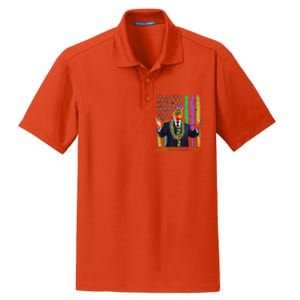 Keep Mardi Gras Great Trump Mardi Gras 2025 Dry Zone Grid Polo