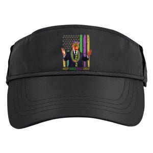 Keep Mardi Gras Great Trump Mardi Gras 2025 Adult Drive Performance Visor