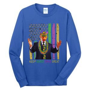 Keep Mardi Gras Great Trump Mardi Gras 2025 Tall Long Sleeve T-Shirt