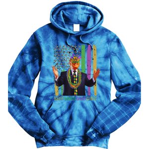 Keep Mardi Gras Great Trump Mardi Gras 2025 Tie Dye Hoodie