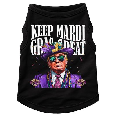 Keep Mardi Gras Great Trump Mardi Gras 2025 Flag Usa Funny Doggie Tank