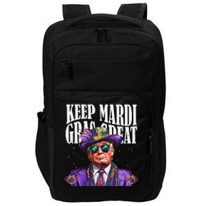 Keep Mardi Gras Great Trump Mardi Gras 2025 Flag Usa Funny Impact Tech Backpack