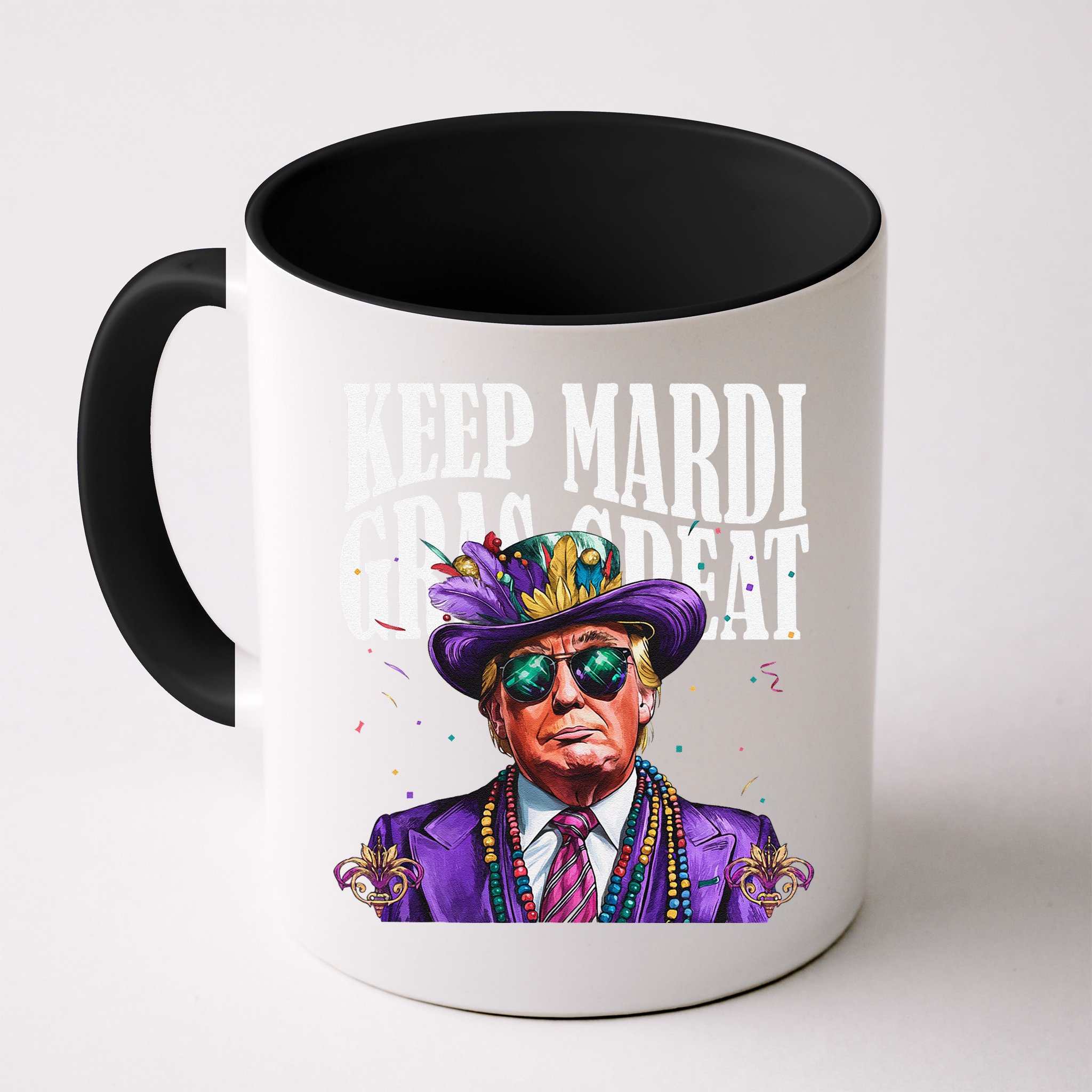 Keep Mardi Gras Great Trump Mardi Gras 2025 Flag Usa Funny Mug