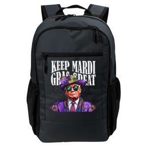 Keep Mardi Gras Great Trump Mardi Gras 2025 Flag Usa Funny Daily Commute Backpack