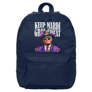 Keep Mardi Gras Great Trump Mardi Gras 2025 Flag Usa Funny 16 in Basic Backpack