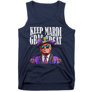 Keep Mardi Gras Great Trump Mardi Gras 2025 Flag Usa Funny Tank Top