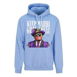 Keep Mardi Gras Great Trump Mardi Gras 2025 Flag Usa Funny Unisex Surf Hoodie