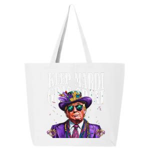 Keep Mardi Gras Great Trump Mardi Gras 2025 Flag Usa Funny 25L Jumbo Tote