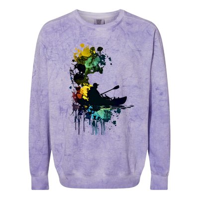 Kayak Meaningful Gift Colorblast Crewneck Sweatshirt