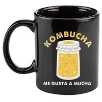 Kombucha Me Gusta A Mucha Scoby Pun Spanish 11oz C Handle Ceramic Mug