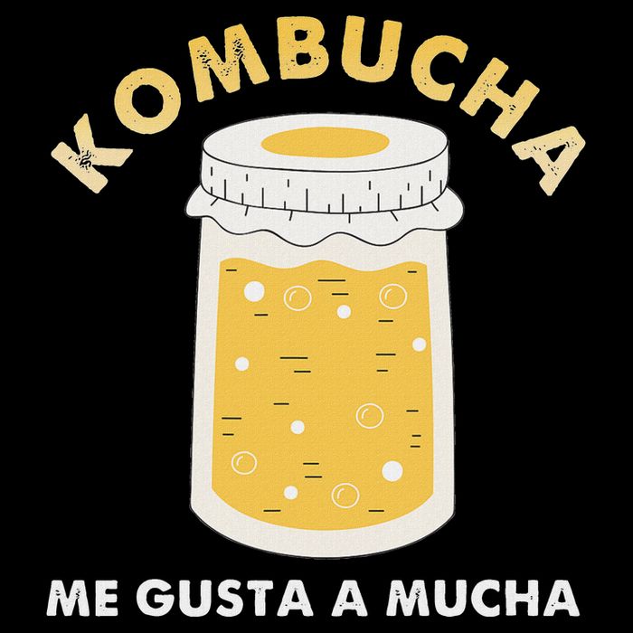 Kombucha Me Gusta A Mucha Scoby Pun Spanish Drawstring Bag