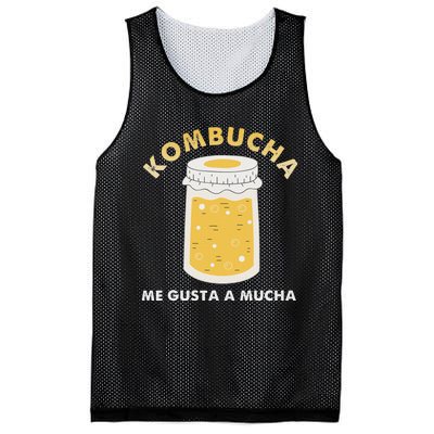 Kombucha Me Gusta A Mucha Scoby Pun Spanish Mesh Reversible Basketball Jersey Tank